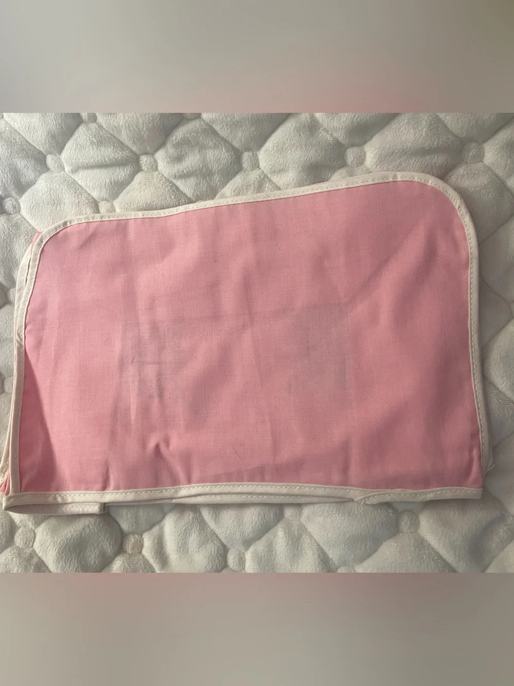 Vintage NOS Stamped Cross Stitch Pink Toaster Cover